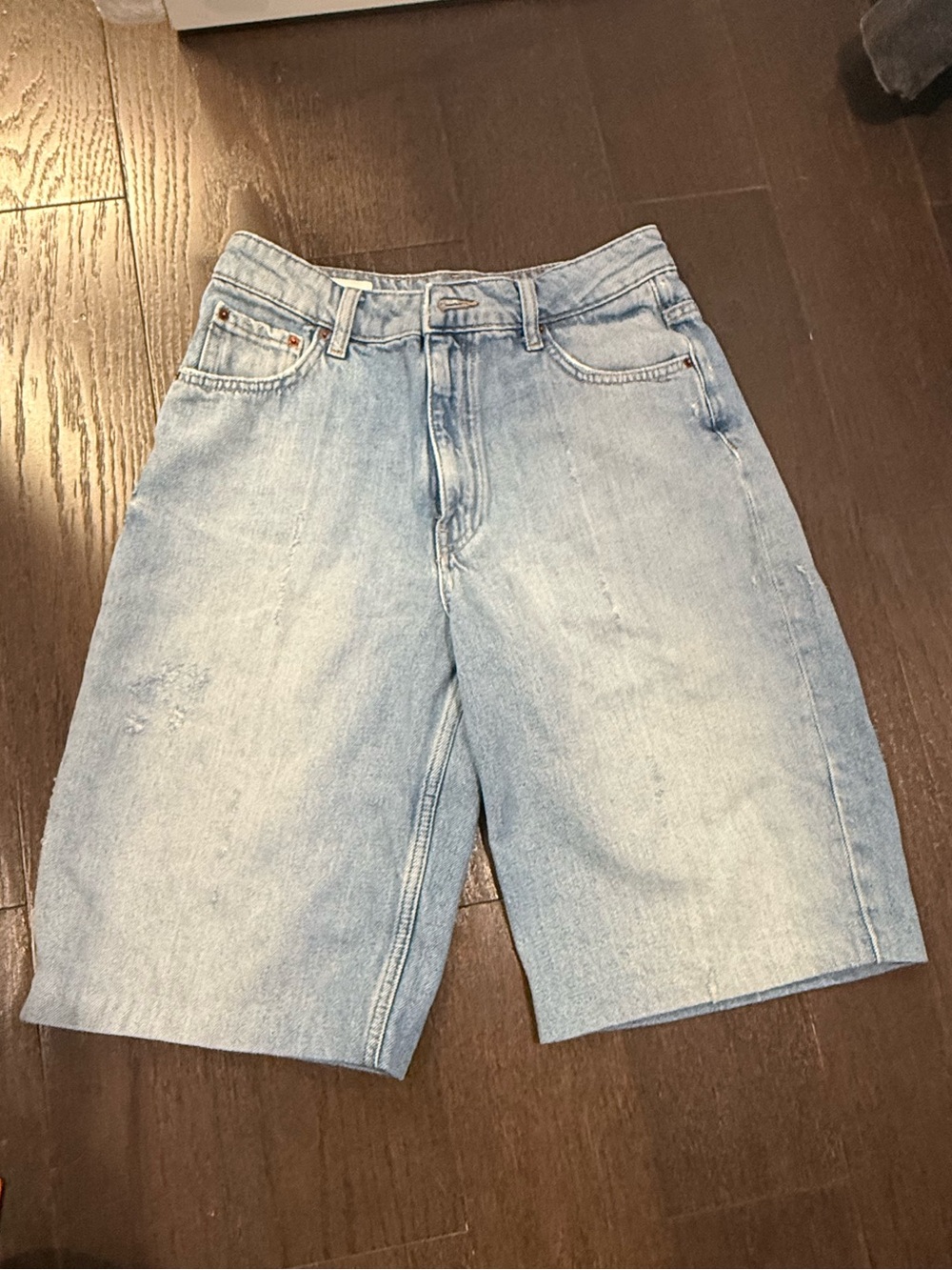 Zara Light Blue Denim Jean Shorts